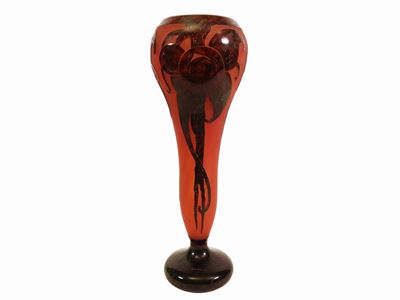 Vaso le Verre Français Decoro "prunes"