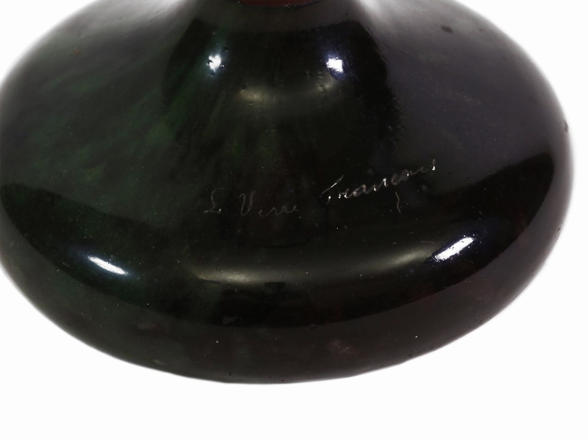 Vaso le Verre Français Decoro "prunes"