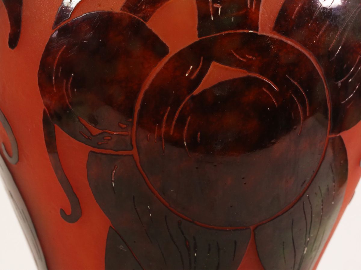 Vaso le Verre Français Decoro "prunes"