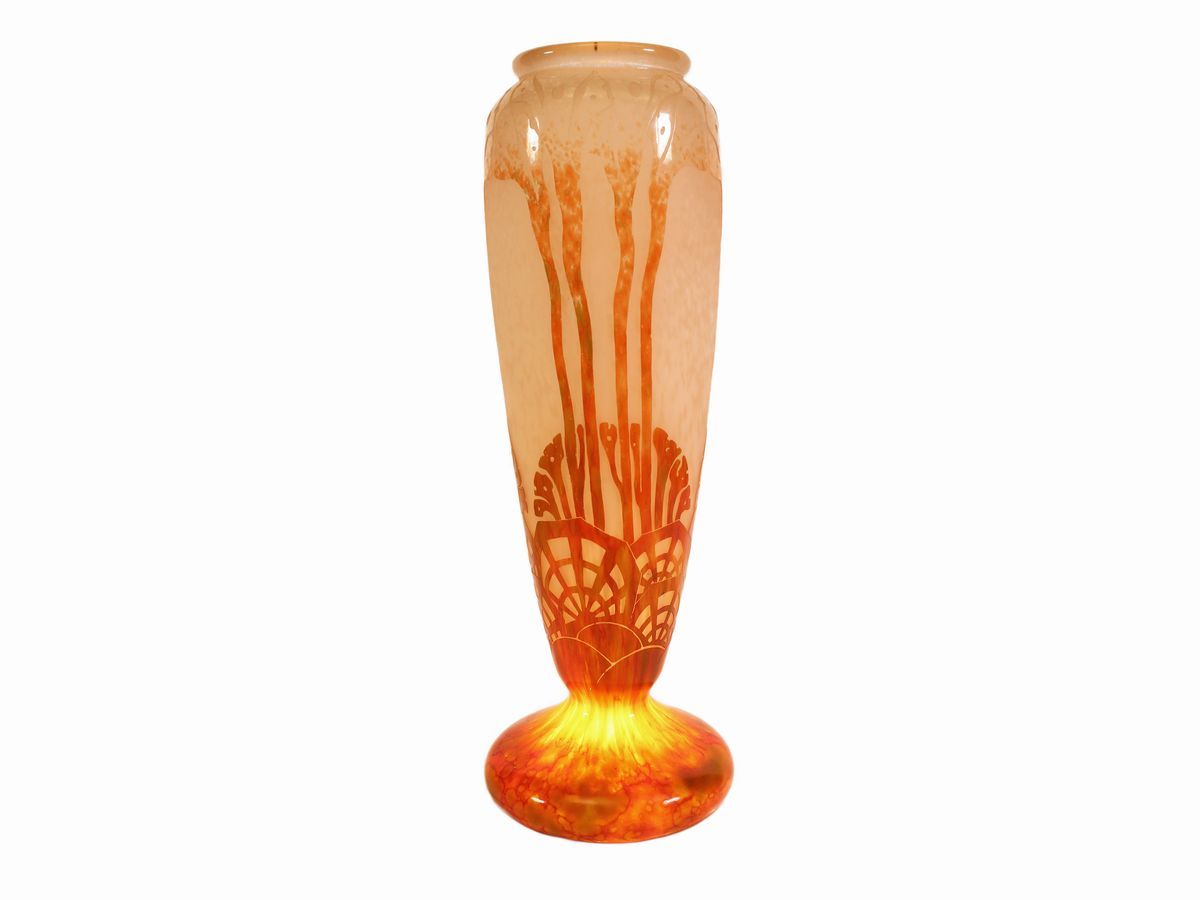 Vaso le Verre Français Decoro "algues"