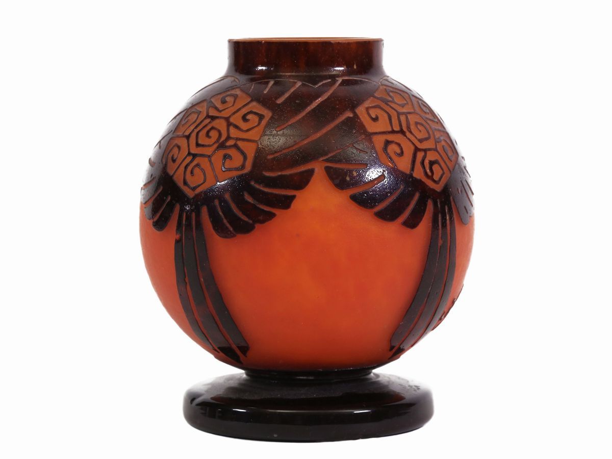 Vaso le Verre Français Decoro "draperies"