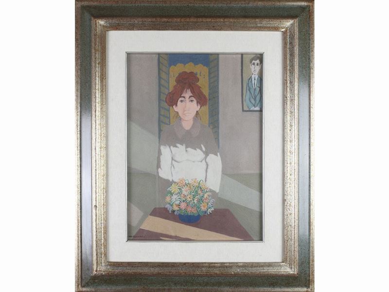 Marcello Boccacci - Ritratto Femminile in un Interno