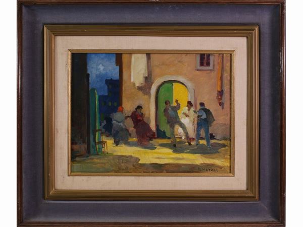 Renato Natali : Baruffa  ((1883-1979))  - Asta Arredi, Dipinti e Curiosità da Collezioni Private - Maison Bibelot - Casa d'Aste Firenze - Milano