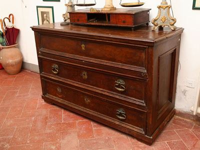 Cassettone - Scrittoio in Noce