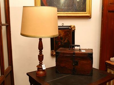 Bauletto Ligneo Rivestito in Cuoio