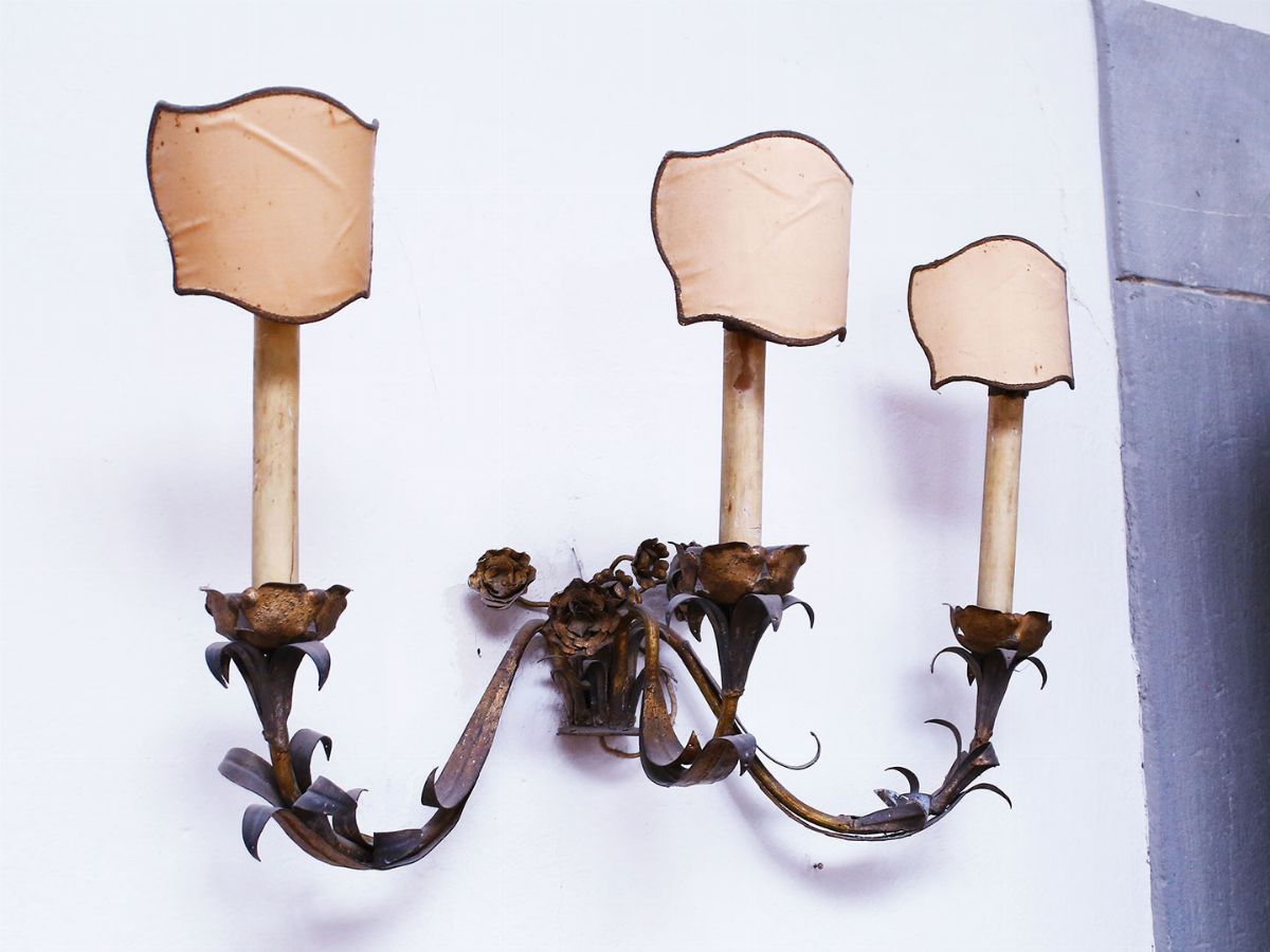Coppia di Appliques in Tole