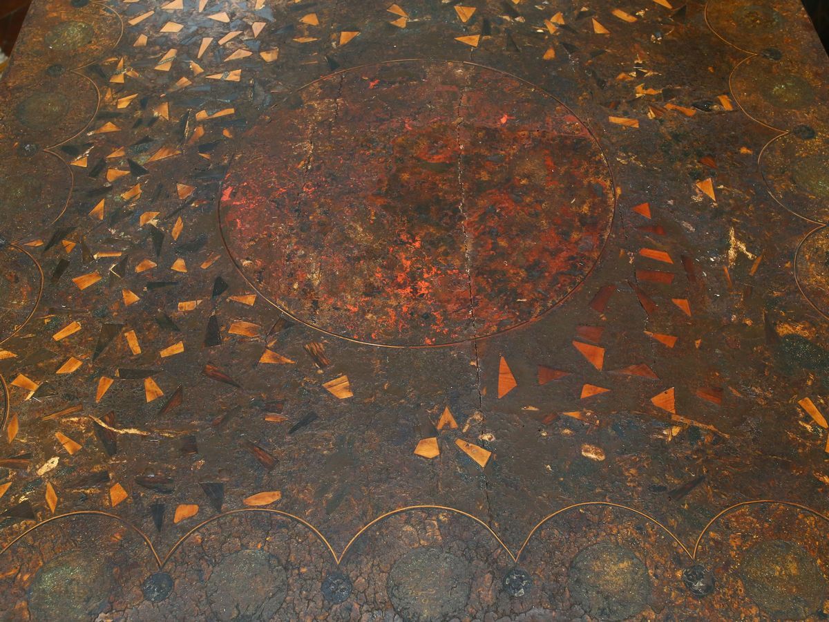 Tavolino Meccanico Impiallacciato in Ciliegio