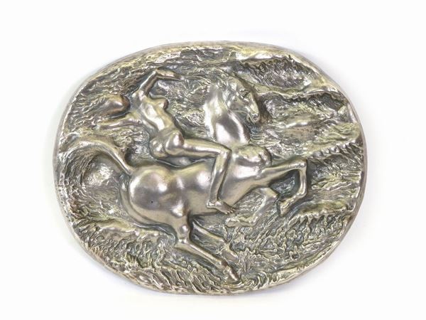 Pericle Fazzini - A silver plaque
