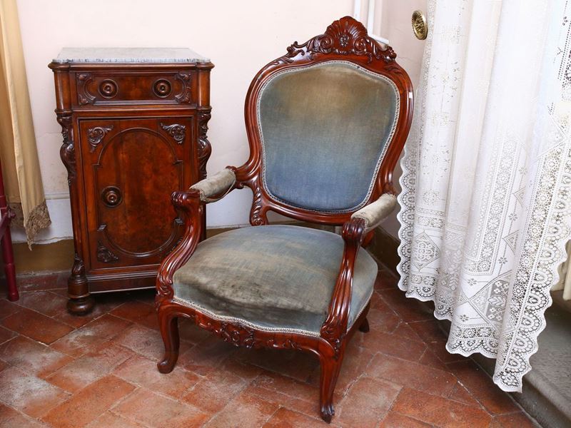 Poltrona in Mogano