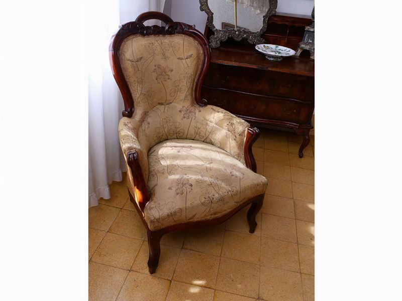 Poltrona in Noce