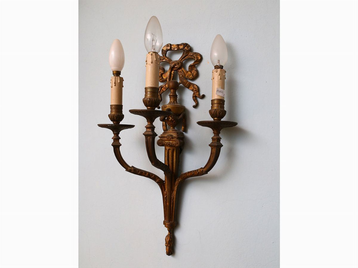 Coppia di Appliques in Bronzo