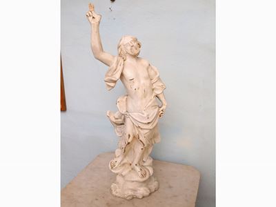 Gruppo in Maiolica Smaltata