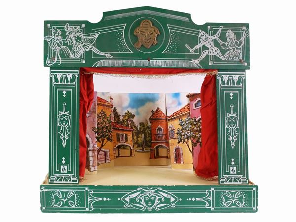 A small theatre for children with puppets