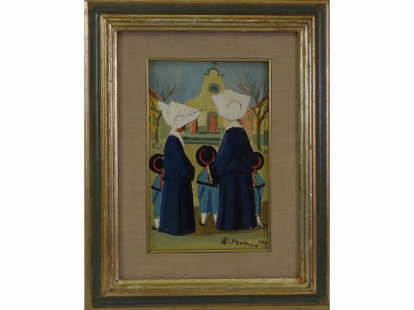 Rodolfo Marma : Monachine 1973  ((1923-1999))  - Auction The florentine house of a milanese collector: important glasses, objects of art and contemporary art - Maison Bibelot - Casa d'Aste Firenze - Milano