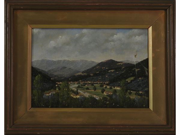 Giacomo Delcroix : Tuscan Landscape  ((1894-1972))  - Auction Furniture, Paintings and Curiosities from Private Collections - Maison Bibelot - Casa d'Aste Firenze - Milano
