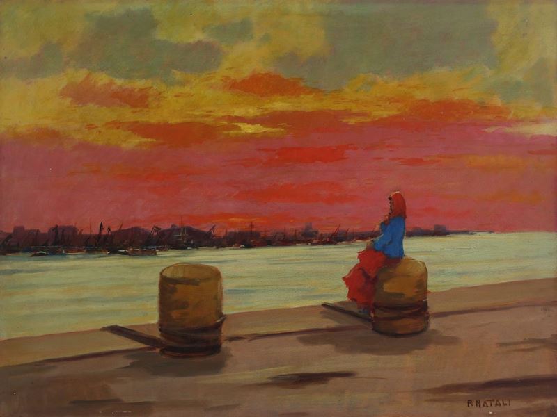 Renato Natali - Tramonto con Mare
