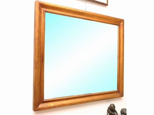 A giltwood framed mirror