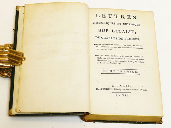 Charles de Brosses - Lettres historiques et critiques sur l'Italie ...