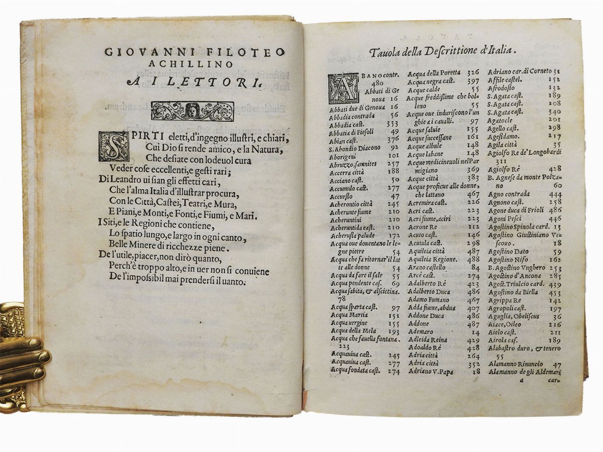Descrittione di Tutta Italia di F. Leandro Alberti Bolognese ...