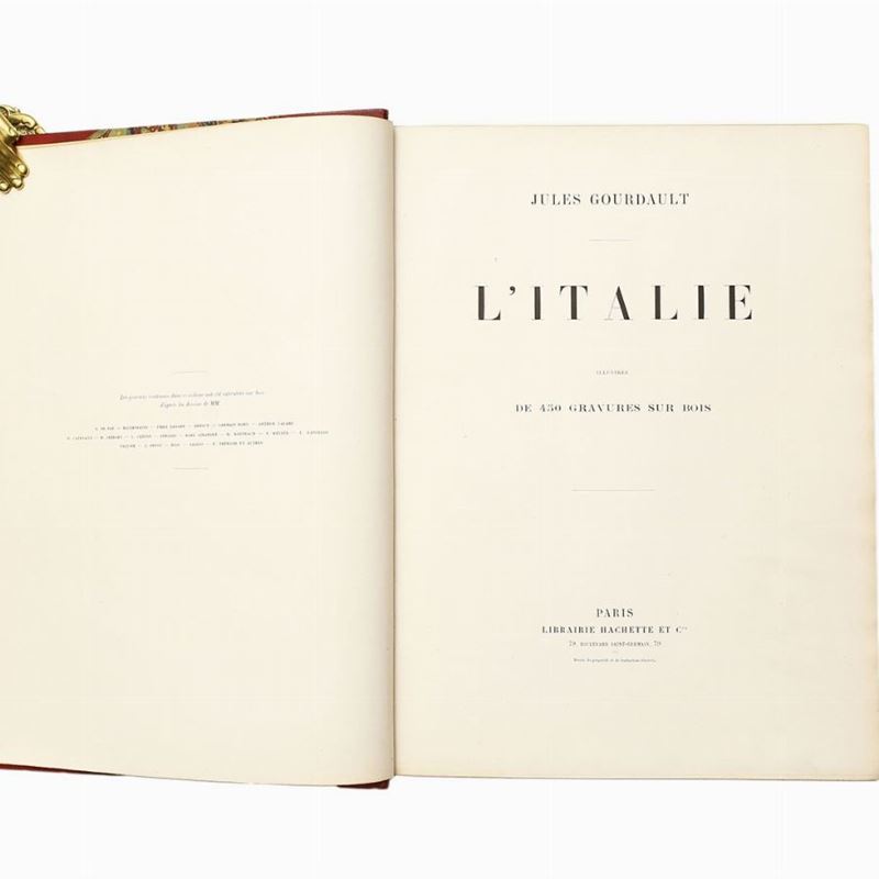 Jules Gourdault - L'italie Illustrée De 450 Gravures Sur Bois