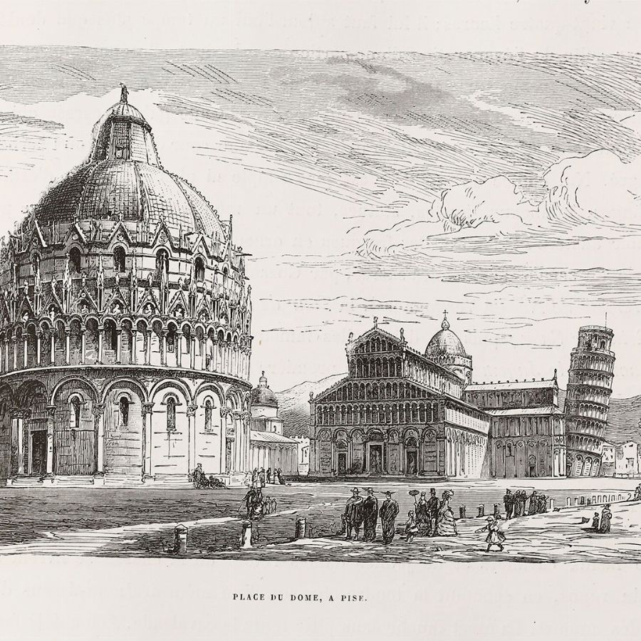 Jules Gourdault - L'italie Illustrée De 450 Gravures Sur Bois