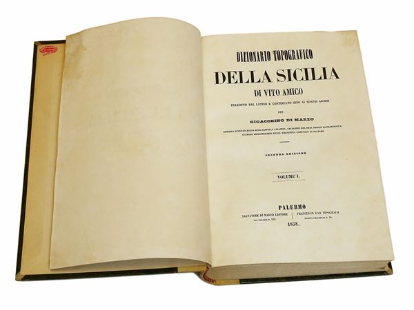 Vito Maria Amico - Dizionario topografico della Sicilia
