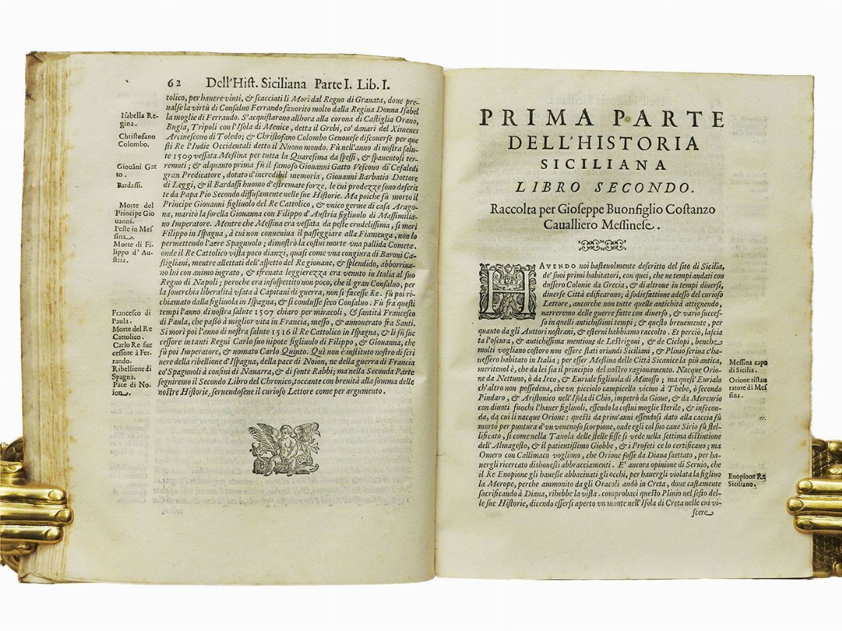 Giuseppe Buonfiglio Costanzo - Dell'historia Siciliana ...