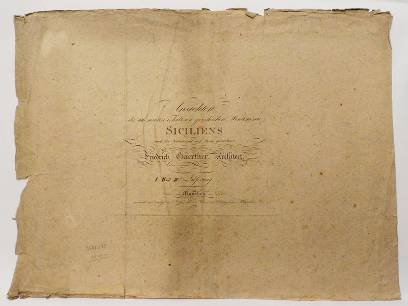 Friedrich Von Gartner - Ansichten Der Am Meisten Erhaltenen Griechischen Monumente Siciliens