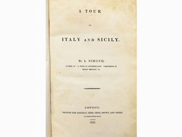 Louis Simond - A tour in Italy and Sicily
