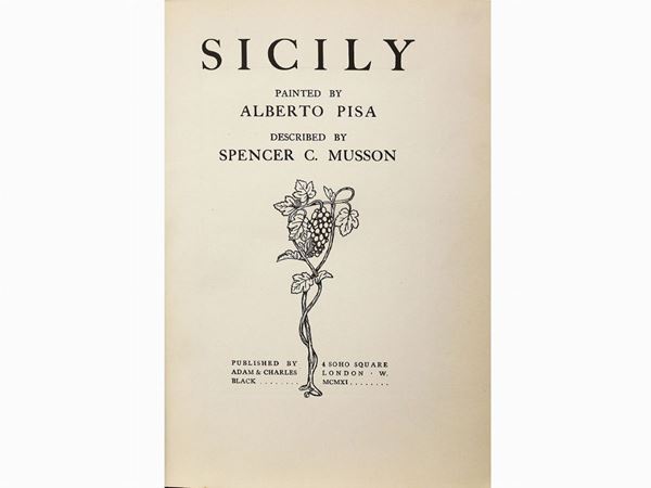 Pisa Alberto - Spencer C. Musson - Sicily: painted by Alberto Pisa described by Spencer C. Musson
