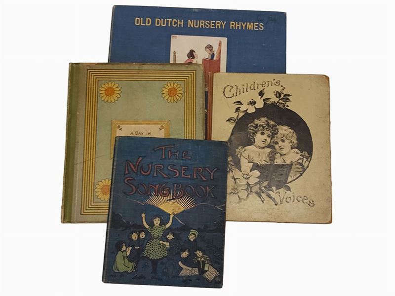 Lotto di Quattro Libri D'epoca di Musica per Bambini