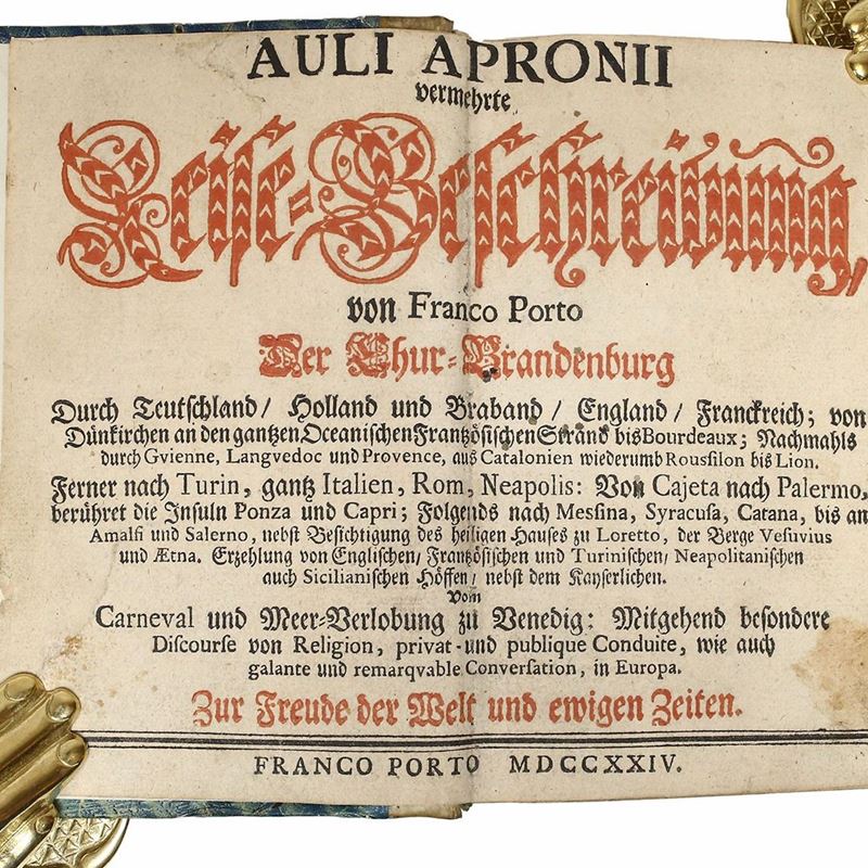 Adam Ebert - Auli Apronii Vermehrte Reise-beschreibung ...