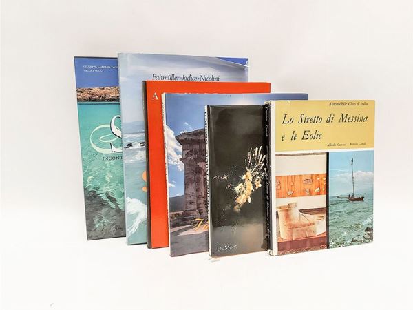 Lotto di libri illustrati sulla Sicilia  - Auction The sicilian Library of d'Agata Family - Maison Bibelot - Casa d'Aste Firenze - Milano