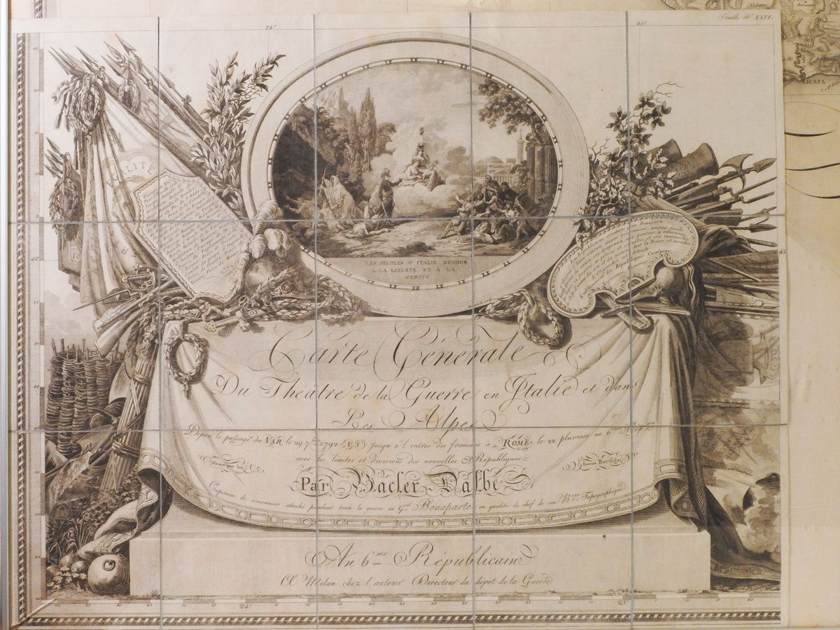 Louis Albert Guillain Bacler D'albe - Carte Générale Du Théâtre De la Guerre En Italie Et Dans Le...