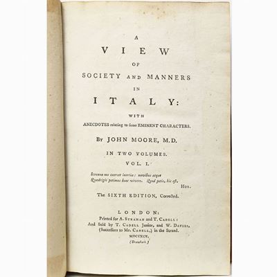 A View Of Society And Manners in Italy ...