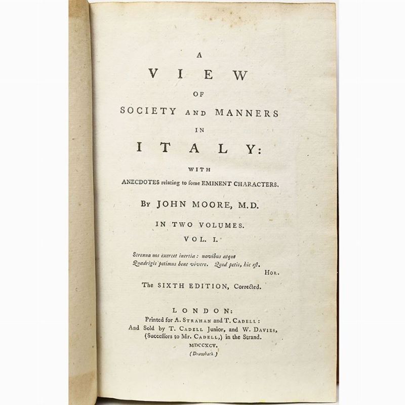 John Moore - A View Of Society And Manners in Italy ...