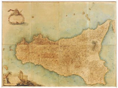Carta del Regno di Sicilia Ricavata Dall'originale Carta del Barone di Schmettau