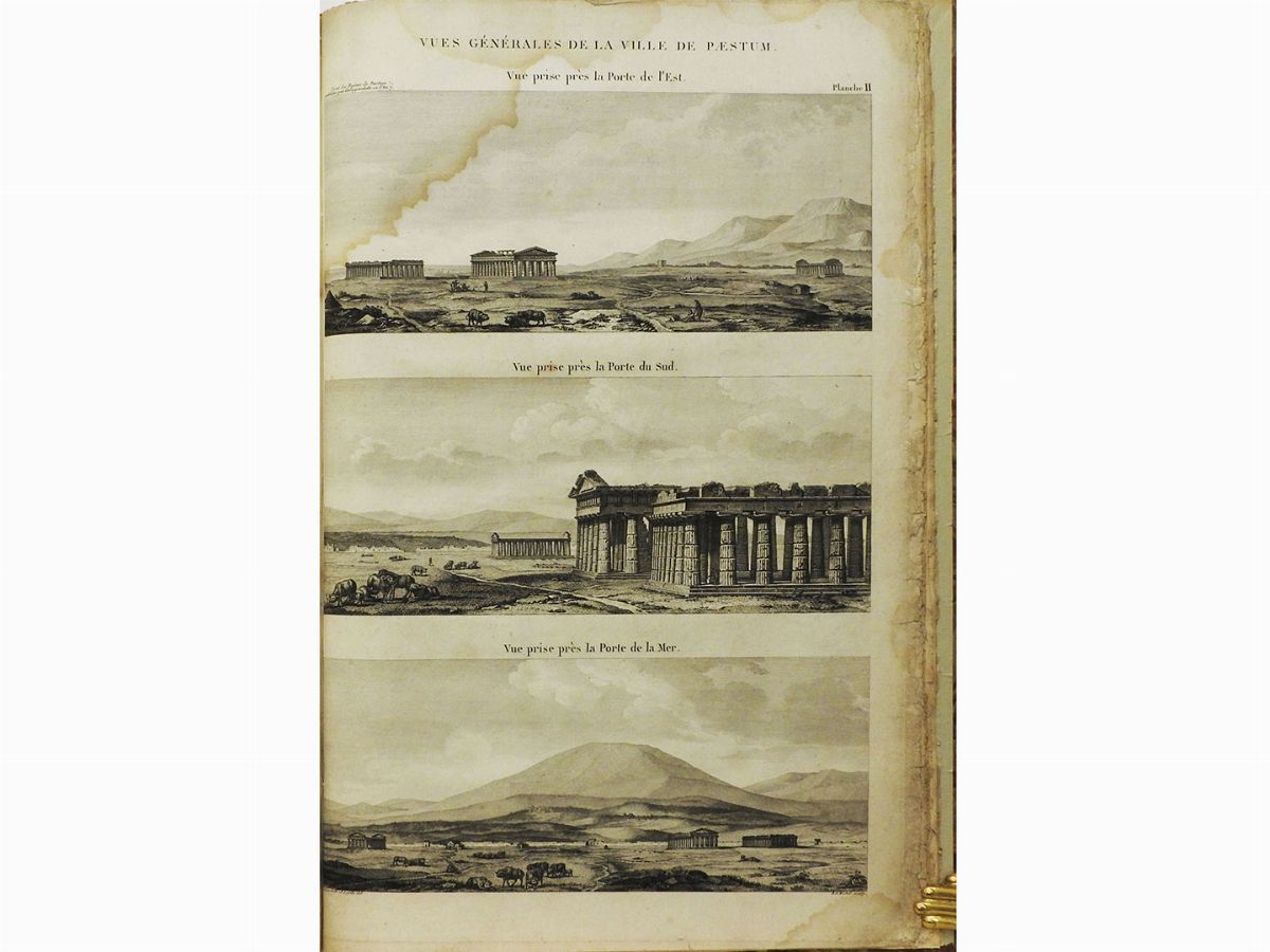Claude Mathieu Delagardette - Les Ruines De Paestum Ou Posidonia ...
