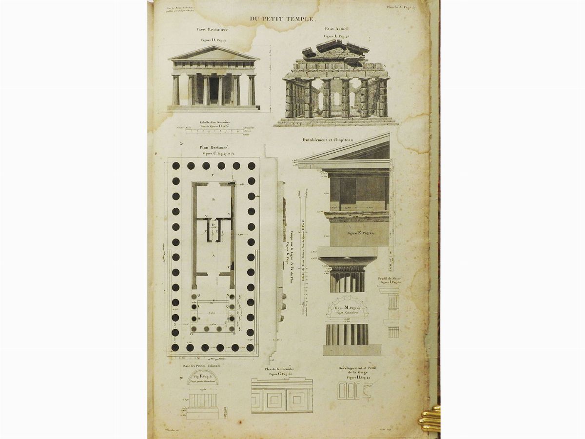 Claude Mathieu Delagardette - Les Ruines De Paestum Ou Posidonia ...
