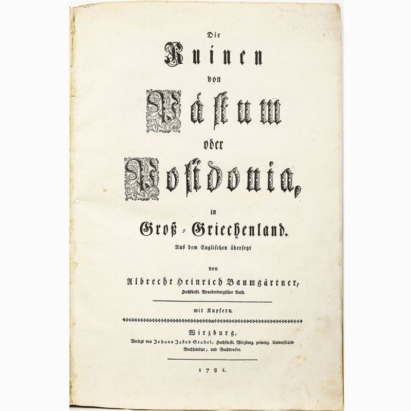 Thomas Major - Die Ruinen Von Paestum Oder Posidonia ...