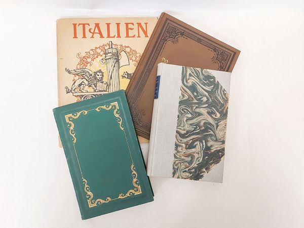 Miscellanea di libri d'epoca sul viaggio in Italia