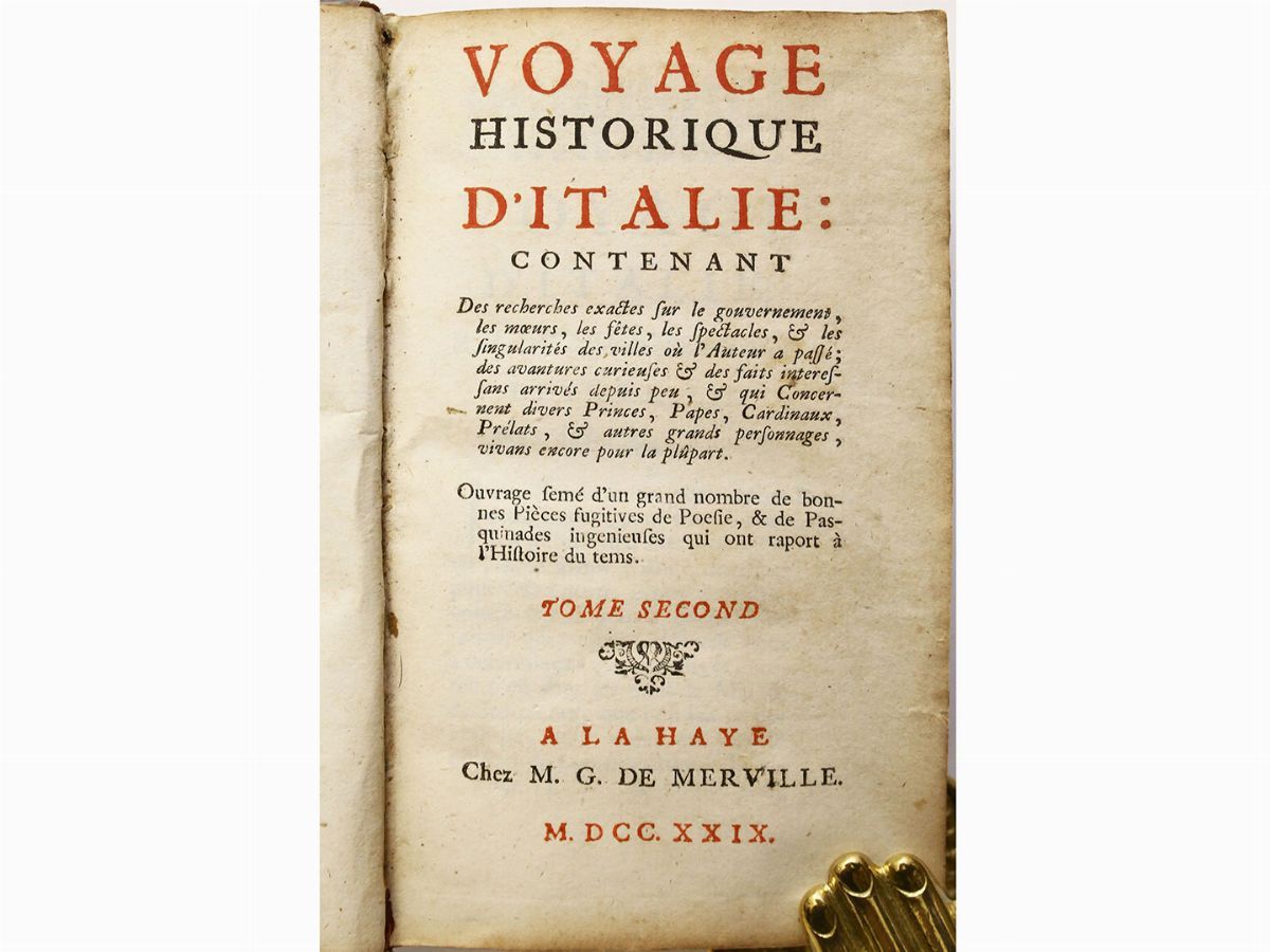 Michel Merville Guyot De - Voyage Historique D'italie ...