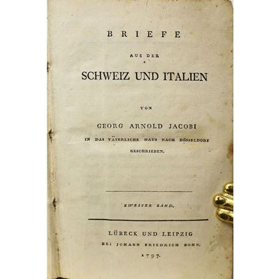 Briefe Aus Der Schweiz Und Italien
