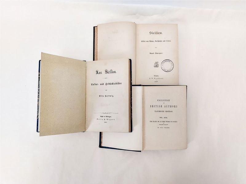 Lotto di Tre Libri D'epoca sulla Sicilia
