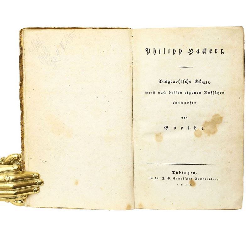 Biographische Skizze, Meist Nach Dessen Eigenen Aufsätzen Entworfe Von Goethe