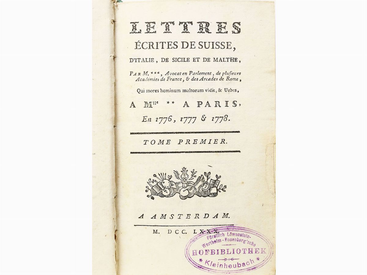 Jeanne Marie Roland De la Platière - Lettres Écrites De Suisse, D'italie, De Sicile Et De Malthe ...