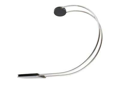 Coppia di Lumi da Soffitto in Metallo Cromato