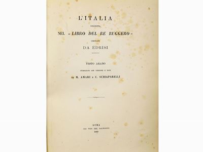 L'italia Descritta nel "libro del Re Ruggero" Compilato da Edrisi