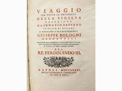 Viaggio per Tutte le Antichità della Sicilia ...