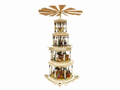 Presepe in Legno Laccato Policromo